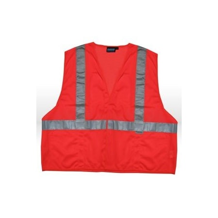 Erb Hi-Vis Safety Vest 4XL Class 2 , Hook and loop 3 Pockets 14523